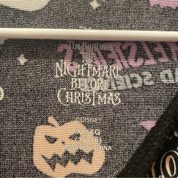 Nightmare Before Christmas Long sleeve Tunic Lounge Dress XL - Picture 3 of 6